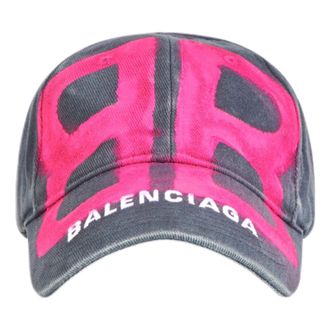 Balenciaga BB Sprayed Cap Grey Pink 673321410B20112