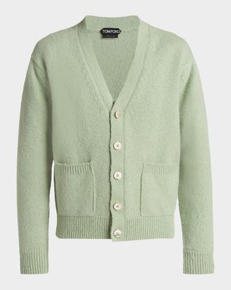 Tom Ford Mens Wool-Blend Knit Cardigan