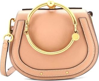 Chlo&eacute; Nile Leather Small crossbody bag - Beige
