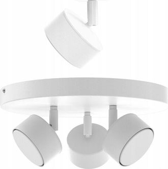 OEM L&aacute;mpara De Techo Led Blanco Foco Gx53 L&aacute;mpara Moderna Pulida 3 Puntos