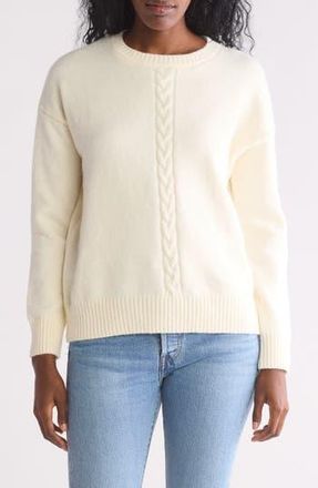 Area Stars Gilly Cable Knit Sweater in Off White at Nordstrom Rack, Size Large