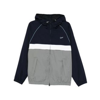 Dunst Training Jackets, male, Multicolor, Size: XS Hooded Colourblock Windbreaker