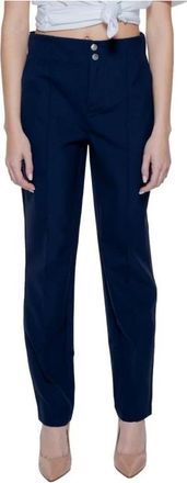 Street One Blauwe Sigarettenbroek - Dames - Straight fit broeken - Blauw - XS - Broeken