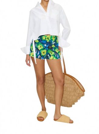 Simon Miller Mina Linen Short In Abstract Floral