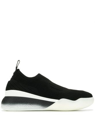 Stella McCartney Loop sock sneakers - women - Rubber/Polyimide/Polyester - 37 - Black