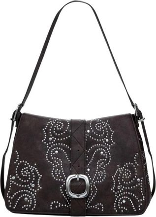Desigual Tassen, Dames, Bruin, ONE Size, Bruine Dames Schouder Handtas met Zakken