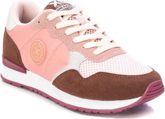 Xti Womens Lace-Up Sneakers In Light Pink
