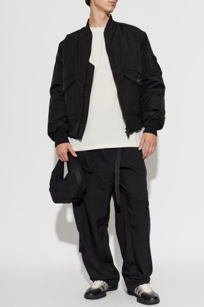 Yohji Yamamoto Trousers With Pockets, Mens, Black