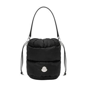 Moncler Caradoc Bucket Bag - Dames - Tassen - Zwart - Maat: ONE Size Leer