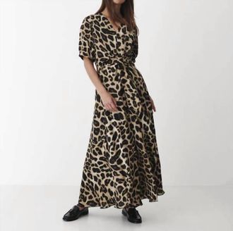 Karmamia Faye Dress In Hammered Leopard
