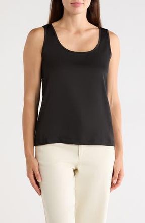 Elie Tahari Scoop Neck Tank in Black at Nordstrom Rack, Size X-Small