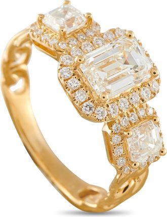 Luxury Bazaar 18K Yellow Gold 2.01ct Diamond Ring ALR-20065