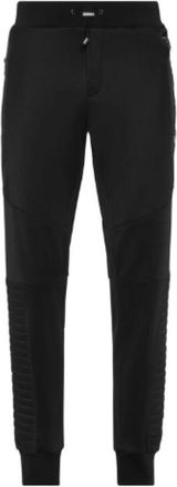Philipp Plein Tracksuit Pants Biker Cut - Heren - Sweatpants - Zwart - M - Katoen - Broeken