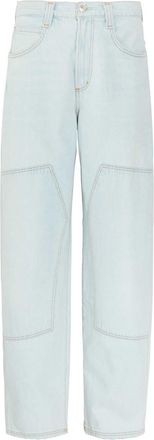 A Gold E Agolde Laria Pieced Barrel-leg Jeans - Light Blue - 27 (W27 / UK8-10 / S)
