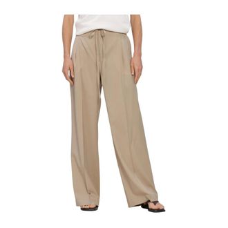 R&oacute;he Relaxed Drawstring Broeken - Dames - Broeken - Beige - Maat: S