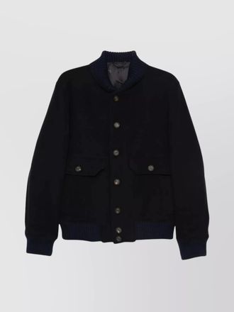 Eleventy bomber jacket shawl collar