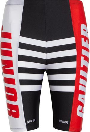 Jean Paul Gaultier Junior Print Jersey Bike Shorts in Black/Red/White at Nordstrom, Size X-Small
