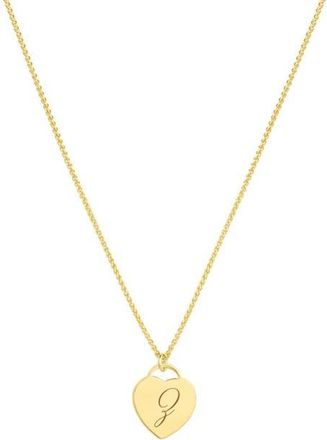 Set & Stones Alice Initial Heart Necklace in Gold /Z at Nordstrom
