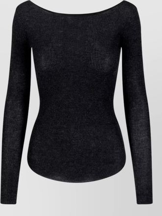 Isabel Marant cashmere silk boat neck long sleeve top
