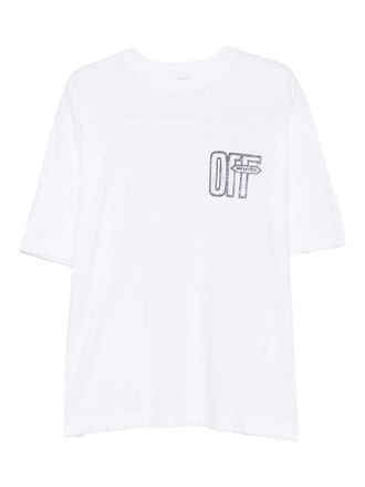 Off-white Motion Arrow Skate Cotton T-Shirt