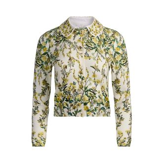 Alice & Olivia Carson Printed Cardigan - female - Alice + Olivia - Cardigans - Multicolor - XS - Knitwear