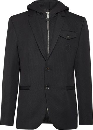 Billionaire Boys Club Blazer Hoodie - Heren - Blazers - Zwart - 2XL - Wol - Jassen