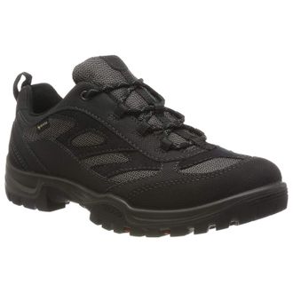Ecco Ecco Xpedition III Leather Textile Womens Lace Up Trainers - Black Mole - Size:UK 6.5-7