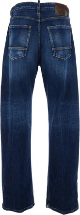 Dsquared2 Mens Jeans Five-Pocket Blue Denim Cotton