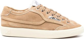 Autry Windscape Shearling-lined Suede Sneakers