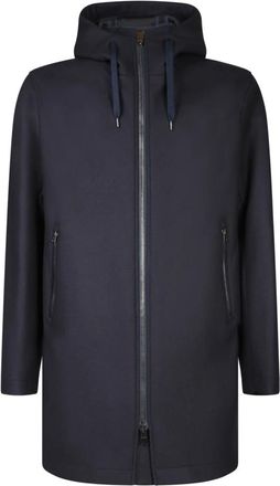 Herno Driekwart Jas Stijlvol Warm - Heren - Parka Jassen - Blauw - 2XL - Polyester - Jassen