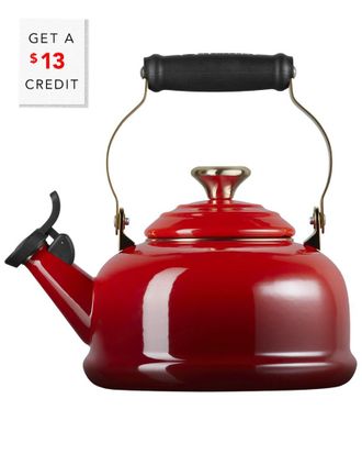 LE CREUSET Whistling Kettle With Light Gold Heart Knob With $13 Credit
