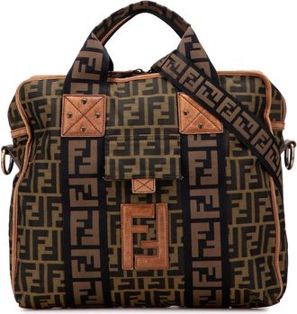 Fendi Pre-owned Fendi Zucca Canvas FF Satchel 2288 7VA158 MX7 069