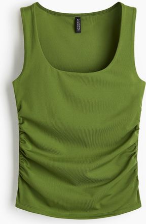 H&M Tanktop mit Raffungen - Green