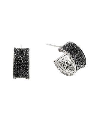 John Hardy Silver Treated Black Sapphire & Black Spinel Essentials Earrings