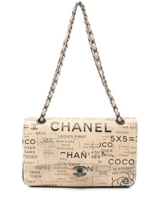 Chanel 2015-2016 Matelasse W Flap shoulder bag - women - Calf Leather - One Size - Neutrals