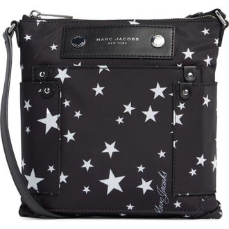 Marc Jacobs Star Print Preppy Nylon Swing Pack Bag in Black Multi at Nordstrom Rack