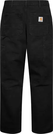 Carhartt Work in Progress Mens Black Denim Single Knee Jeans Organic Cotton