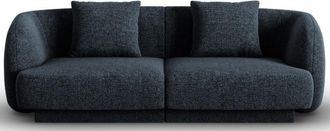 BLOOMINGLOFT 2-Sitzer Design Sofa Tulum mit Chenille-Bezug
