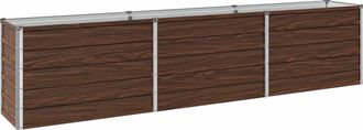 vidaXL Cama De Jard&iacute;n Elevada Negro 240 X 40 X 55 Cm Vidaxl