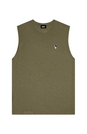 Dalix Mens Astronaut Muscle Tank in Heather Olive at Nordstrom, Size Xx-Large