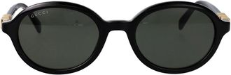 Gucci Sunglasses, female, Black, Size: 52 MM Panthos Sunglasses