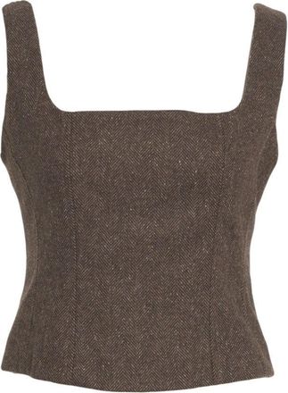 ottod'Ame Square-Neck Bustier Top