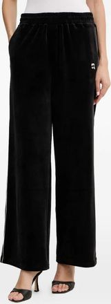 Karl Lagerfeld Pantaloni con dettaglio a righe - Nero