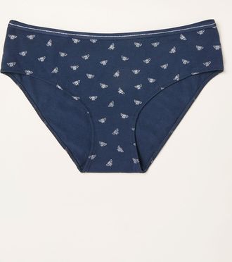 Fat Face FatFace Navy Bee Foil Classic Knickers