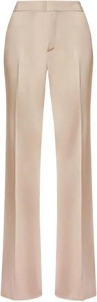 Andamane Gigi Broek - Dames - Wijde Broeken - Beige - M - Polyester - Broeken