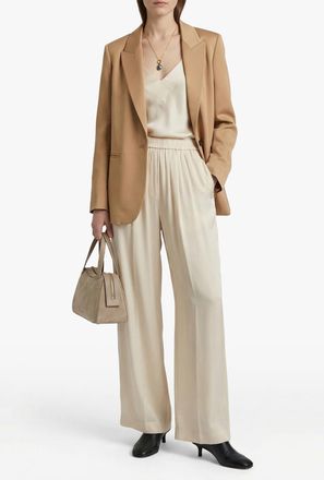 Forte_Forte Forte_forte Silk Trousers, Womens, Cream
