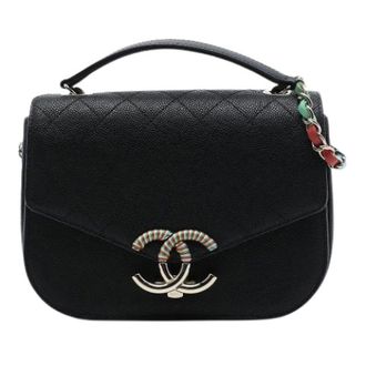 Chanel Pre-owned Vintage Flap Crossbody - Dames - Pre-owned - Zwart - Maat: ONE Size Leer