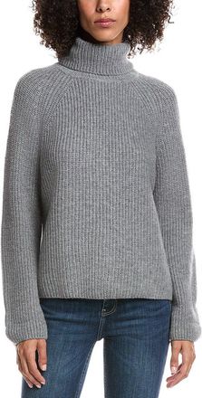 Forté Cashmere Luxe Wool & Cashmere-Blend Turtleneck Sweater