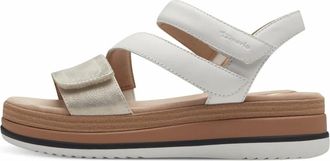 Tamaris Sandalen - Dames - Schoenen - Wit - Maat: 38 EU