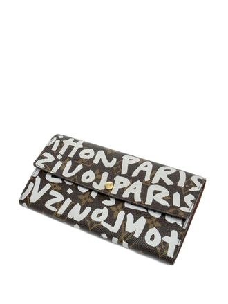 Louis Vuitton 2001 x Stephen Sprouse Graffiti wallet - Brown